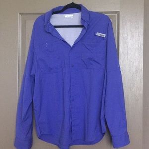 COPY - Columbia Women’s PFG Fishing Shirt Purple